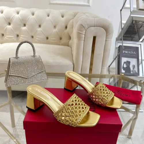 Cheap Valentino Slippers For Women #1400853 Replica Wholesale [$85.00 USD] [ITEM#1400853] on Replica Valentino Slippers