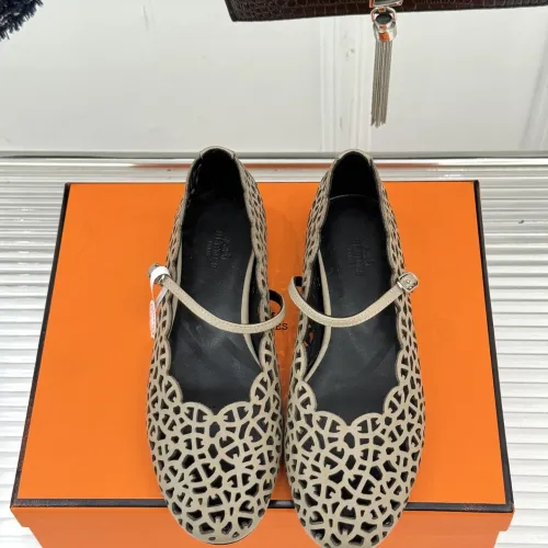 Cheap Hermes Flat Shoes For Women #1400936 Replica Wholesale [$112.00 USD] [ITEM#1400936] on Replica Hermes Flat Shoes