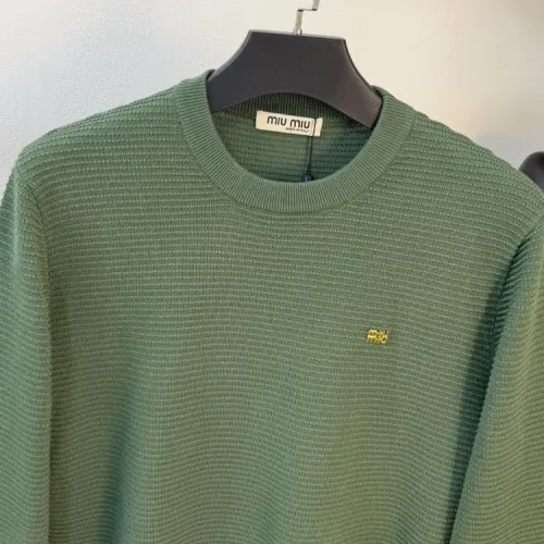 Cheap MIU MIU Sweaters Long Sleeved For Unisex #1400946 Replica Wholesale [$100.00 USD] [ITEM#1400946] on Replica MIU MIU Sweaters