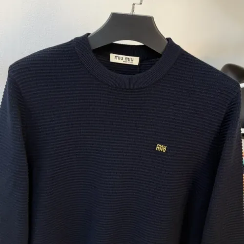 Cheap MIU MIU Sweaters Long Sleeved For Unisex #1400948 Replica Wholesale [$100.00 USD] [ITEM#1400948] on Replica MIU MIU Sweaters