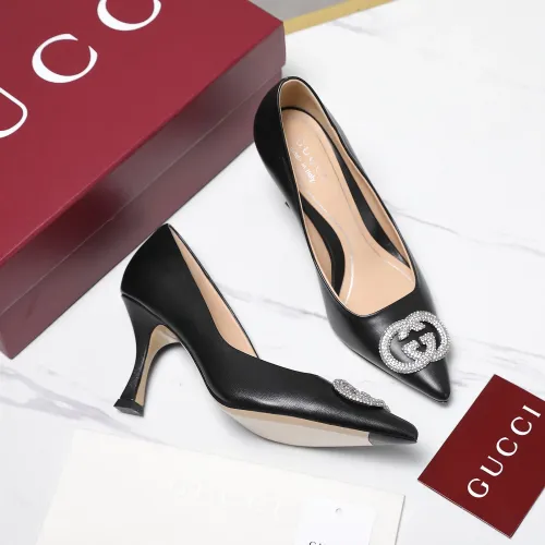 Cheap Gucci High-Heeled Shoes For Women #1401114 Replica Wholesale [$112.00 USD] [ITEM#1401114] on Replica Gucci High-Heeled Shoes