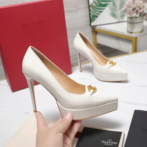 Cheap Valentino High-Heeled Shoes For Women #1401127 Replica Wholesale [$125.00 USD] [ITEM#1401127] on Replica Valentino High-Heeled Shoes