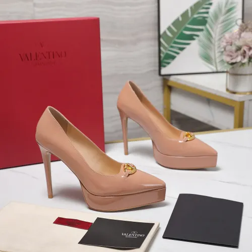 Cheap Valentino High-Heeled Shoes For Women #1401128 Replica Wholesale [$125.00 USD] [ITEM#1401128] on Replica Valentino High-Heeled Shoes
