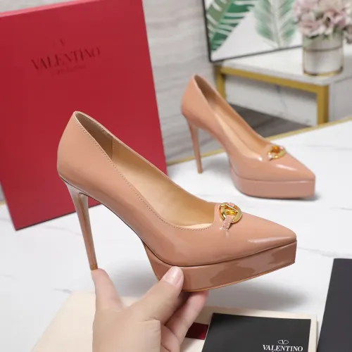 Cheap Valentino High-Heeled Shoes For Women #1401128 Replica Wholesale [$125.00 USD] [ITEM#1401128] on Replica Valentino High-Heeled Shoes