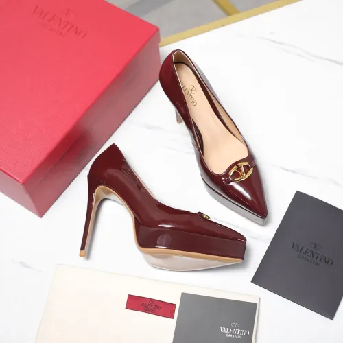 Cheap Valentino High-Heeled Shoes For Women #1401129 Replica Wholesale [$125.00 USD] [ITEM#1401129] on Replica Valentino High-Heeled Shoes