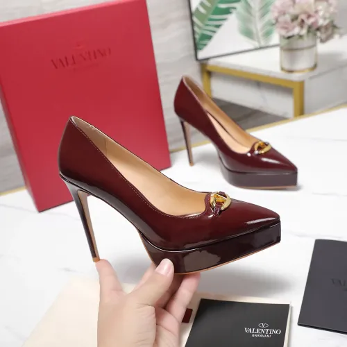 Cheap Valentino High-Heeled Shoes For Women #1401129 Replica Wholesale [$125.00 USD] [ITEM#1401129] on Replica Valentino High-Heeled Shoes