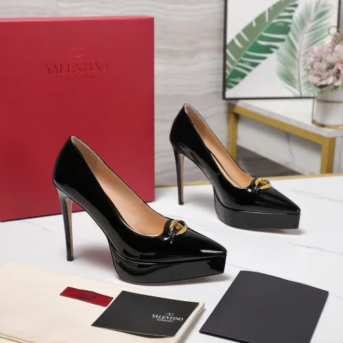 Cheap Valentino High-Heeled Shoes For Women #1401130 Replica Wholesale [$125.00 USD] [ITEM#1401130] on Replica Valentino High-Heeled Shoes