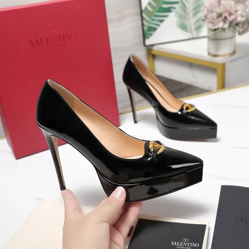 Cheap Valentino High-Heeled Shoes For Women #1401130 Replica Wholesale [$125.00 USD] [ITEM#1401130] on Replica Valentino High-Heeled Shoes