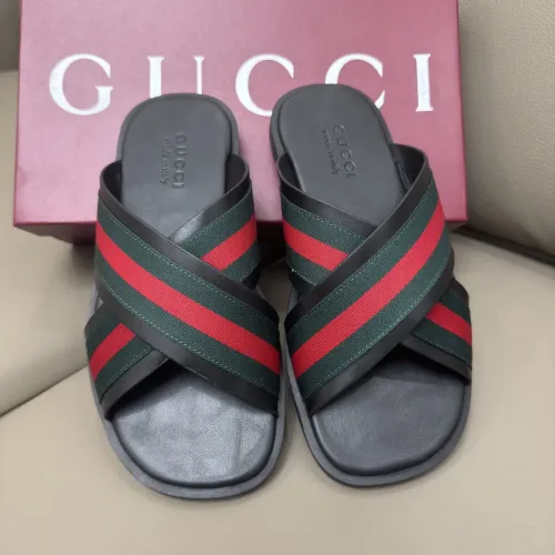 Cheap Gucci Slippers For Men #1401158 Replica Wholesale [$64.00 USD] [ITEM#1401158] on Replica Gucci Slippers