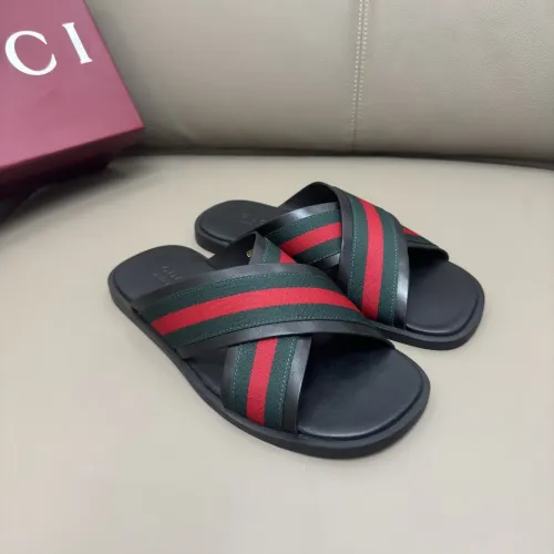 Cheap Gucci Slippers For Men #1401158 Replica Wholesale [$64.00 USD] [ITEM#1401158] on Replica Gucci Slippers
