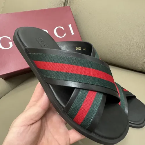 Cheap Gucci Slippers For Men #1401158 Replica Wholesale [$64.00 USD] [ITEM#1401158] on Replica Gucci Slippers