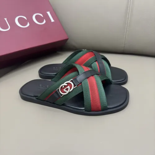 Cheap Gucci Slippers For Men #1401164 Replica Wholesale [$64.00 USD] [ITEM#1401164] on Replica Gucci Slippers