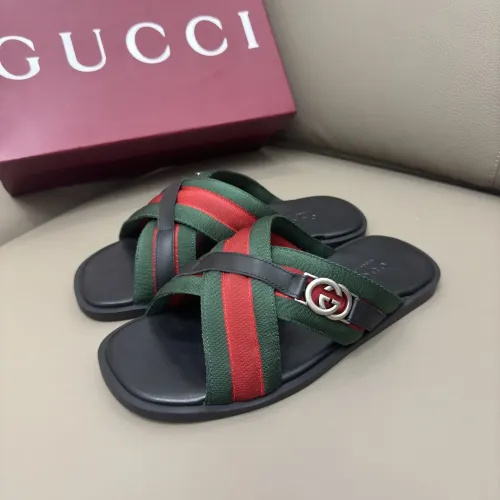 Cheap Gucci Slippers For Men #1401164 Replica Wholesale [$64.00 USD] [ITEM#1401164] on Replica Gucci Slippers