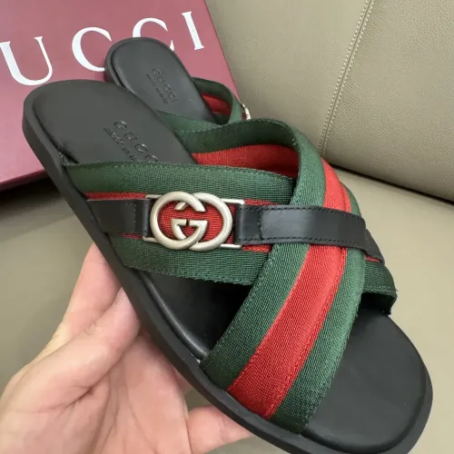 Cheap Gucci Slippers For Men #1401164 Replica Wholesale [$64.00 USD] [ITEM#1401164] on Replica Gucci Slippers