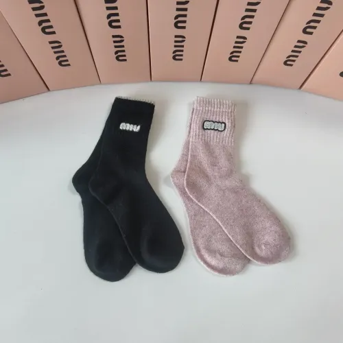 Cheap MIU MIU Socks #1401187 Replica Wholesale [$29.00 USD] [ITEM#1401187] on Replica MIU MIU Socks
