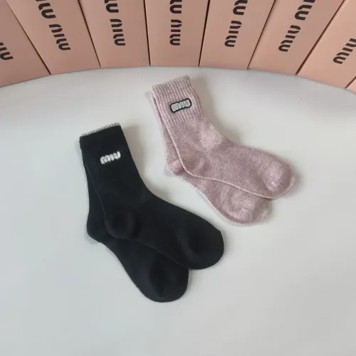 Cheap MIU MIU Socks #1401187 Replica Wholesale [$29.00 USD] [ITEM#1401187] on Replica MIU MIU Socks