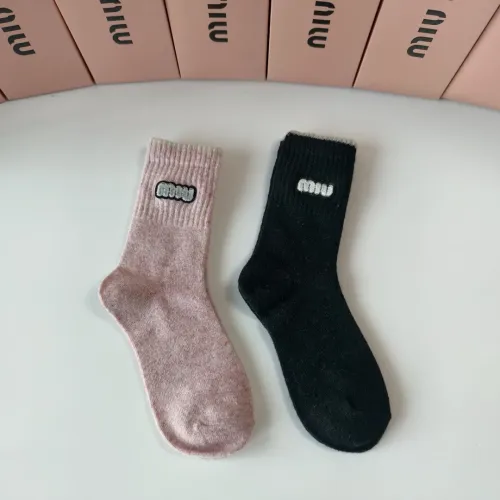 Cheap MIU MIU Socks #1401187 Replica Wholesale [$29.00 USD] [ITEM#1401187] on Replica MIU MIU Socks