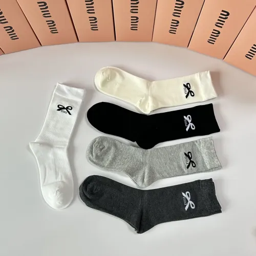 Cheap MIU MIU Socks #1401215 Replica Wholesale [$29.00 USD] [ITEM#1401215] on Replica MIU MIU Socks
