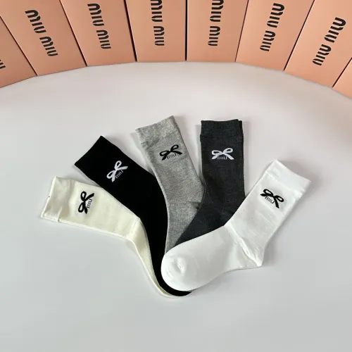 Cheap MIU MIU Socks #1401215 Replica Wholesale [$29.00 USD] [ITEM#1401215] on Replica MIU MIU Socks
