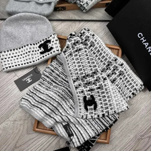 Cheap Chanel Hat and Scarf Set #1401288 Replica Wholesale [$52.00 USD] [ITEM#1401288] on Replica Chanel Hat and Scarf and Glove Set