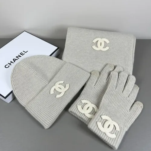 Chanel Hat and Scarf and Glove Set #1401310