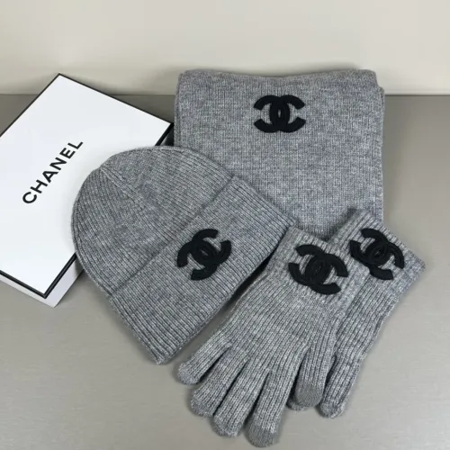 Chanel Hat and Scarf and Glove Set #1401312