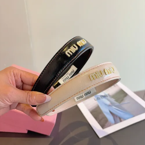 Cheap MIU MIU Headband For Women #1401450 Replica Wholesale [$27.00 USD] [ITEM#1401450] on Replica MIU MIU Headband