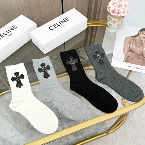 Cheap Chrome Hearts Socks #1401477 Replica Wholesale [$34.00 USD] [ITEM#1401477] on Replica Chrome Hearts Socks