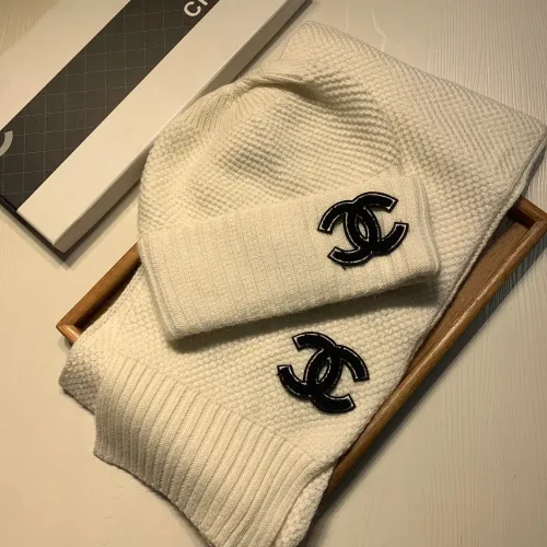 Cheap Chanel Hat and Scarf Set #1401865 Replica Wholesale [$52.00 USD] [ITEM#1401865] on Replica Chanel Hat and Scarf and Glove Set