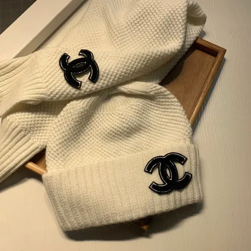 Cheap Chanel Hat and Scarf Set #1401865 Replica Wholesale [$52.00 USD] [ITEM#1401865] on Replica Chanel Hat and Scarf and Glove Set