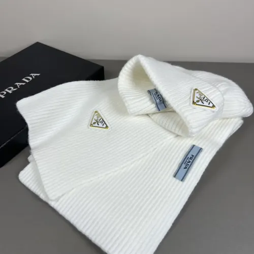 Cheap Prada Hat and Scarf Set #1401875 Replica Wholesale [$45.00 USD] [ITEM#1401875] on Replica Prada Hat and Scarf and Glove Set