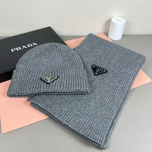 Cheap Prada Hat and Scarf Set #1401876 Replica Wholesale [$45.00 USD] [ITEM#1401876] on Replica Prada Hat and Scarf and Glove Set