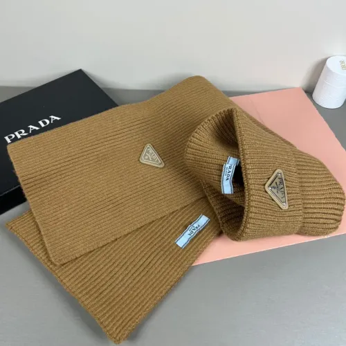 Cheap Prada Hat and Scarf Set #1401880 Replica Wholesale [$45.00 USD] [ITEM#1401880] on Replica Prada Hat and Scarf and Glove Set