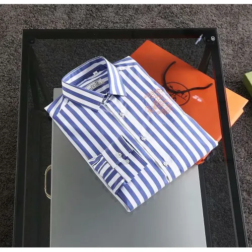 Cheap Hermes Shirts Long Sleeved For Men #1402042 Replica Wholesale [$40.00 USD] [ITEM#1402042] on Replica Hermes Shirts