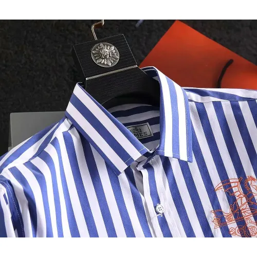 Cheap Hermes Shirts Long Sleeved For Men #1402042 Replica Wholesale [$40.00 USD] [ITEM#1402042] on Replica Hermes Shirts