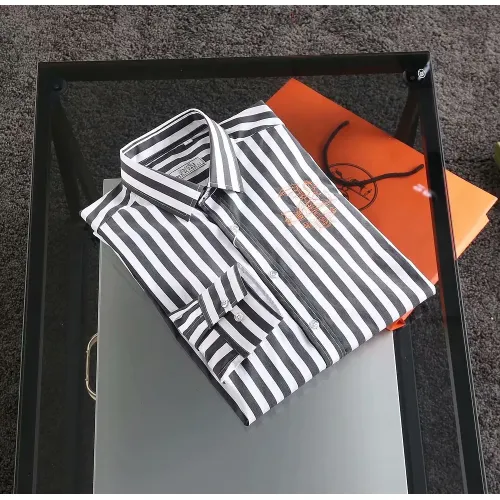 Cheap Hermes Shirts Long Sleeved For Men #1402043 Replica Wholesale [$40.00 USD] [ITEM#1402043] on Replica Hermes Shirts