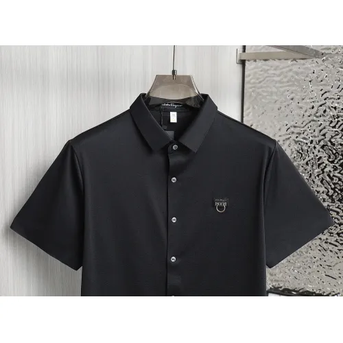 Cheap Salvatore Ferragamo Shirts Short Sleeved For Men #1402774 Replica Wholesale [$52.00 USD] [ITEM#1402774] on Replica Salvatore Ferragamo Shirts