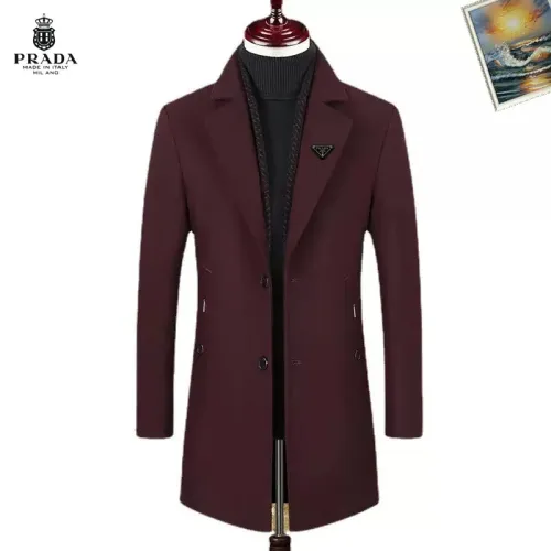 Prada Coats Long Sleeved For Men #1403248