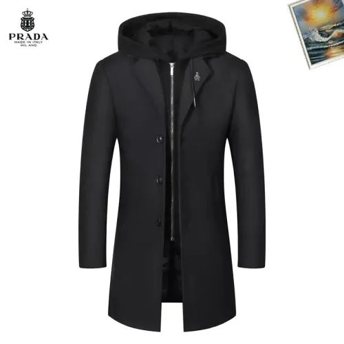 Prada Coats Long Sleeved For Men #1403254