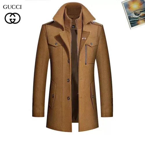 Gucci Coats Long Sleeved For Men #1403286