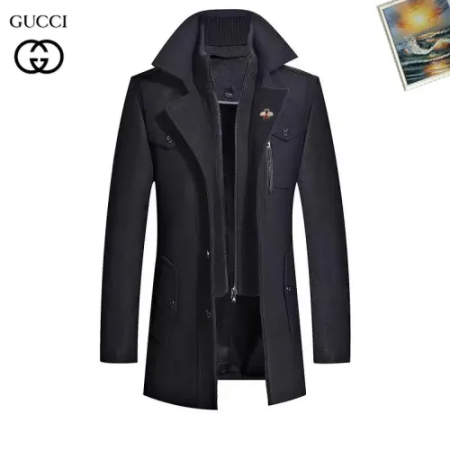Gucci Coats Long Sleeved For Men #1403288