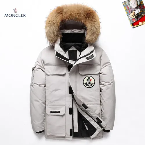 Moncler Down Feather Coat Long Sleeved For Men #1403312