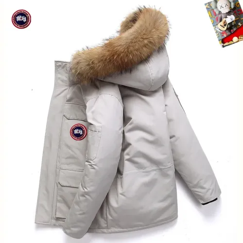 Cheap Canada Goose Down Feather Coat Long Sleeved For Men #1403318 Replica Wholesale [$82.00 USD] [ITEM#1403318] on Replica Canada Goose Down Feather Coat