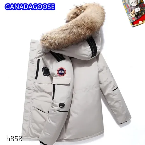 Cheap Canada Goose Down Feather Coat Long Sleeved For Men #1403327 Replica Wholesale [$82.00 USD] [ITEM#1403327] on Replica Canada Goose Down Feather Coat