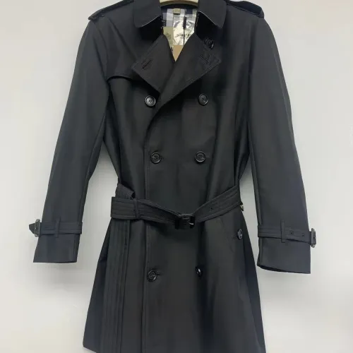 Burberry Trench Coat Long Sleeved For Men #1403340
