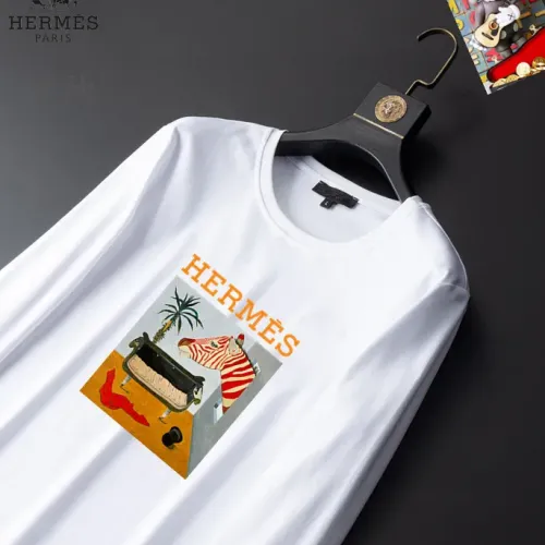 Cheap Hermes T-Shirts Long Sleeved For Unisex #1403365 Replica Wholesale [$34.00 USD] [ITEM#1403365] on Replica Hermes T-Shirts