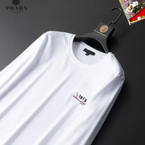 Cheap Prada T-Shirts Long Sleeved For Unisex #1403386 Replica Wholesale [$34.00 USD] [ITEM#1403386] on Replica Prada T-Shirts