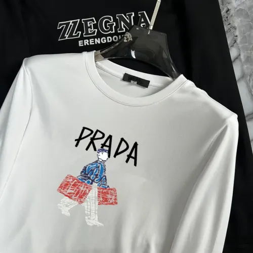Cheap Prada T-Shirts Long Sleeved For Unisex #1403467 Replica Wholesale [$34.00 USD] [ITEM#1403467] on Replica Prada T-Shirts