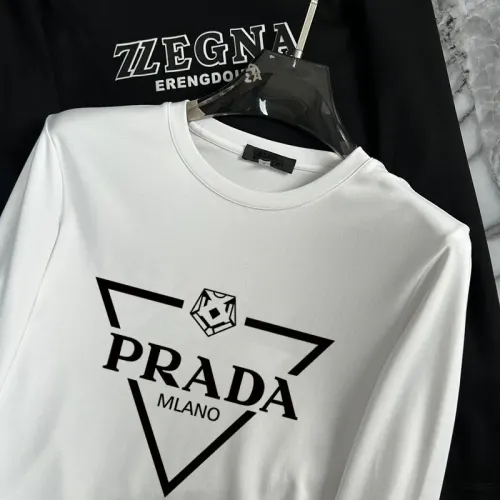Cheap Prada T-Shirts Long Sleeved For Unisex #1403499 Replica Wholesale [$34.00 USD] [ITEM#1403499] on Replica Prada T-Shirts