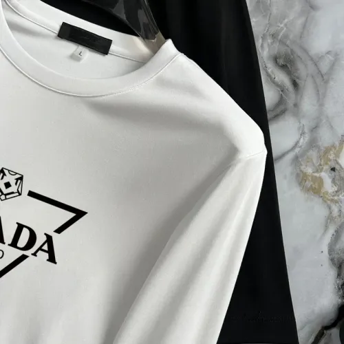 Cheap Prada T-Shirts Long Sleeved For Unisex #1403499 Replica Wholesale [$34.00 USD] [ITEM#1403499] on Replica Prada T-Shirts